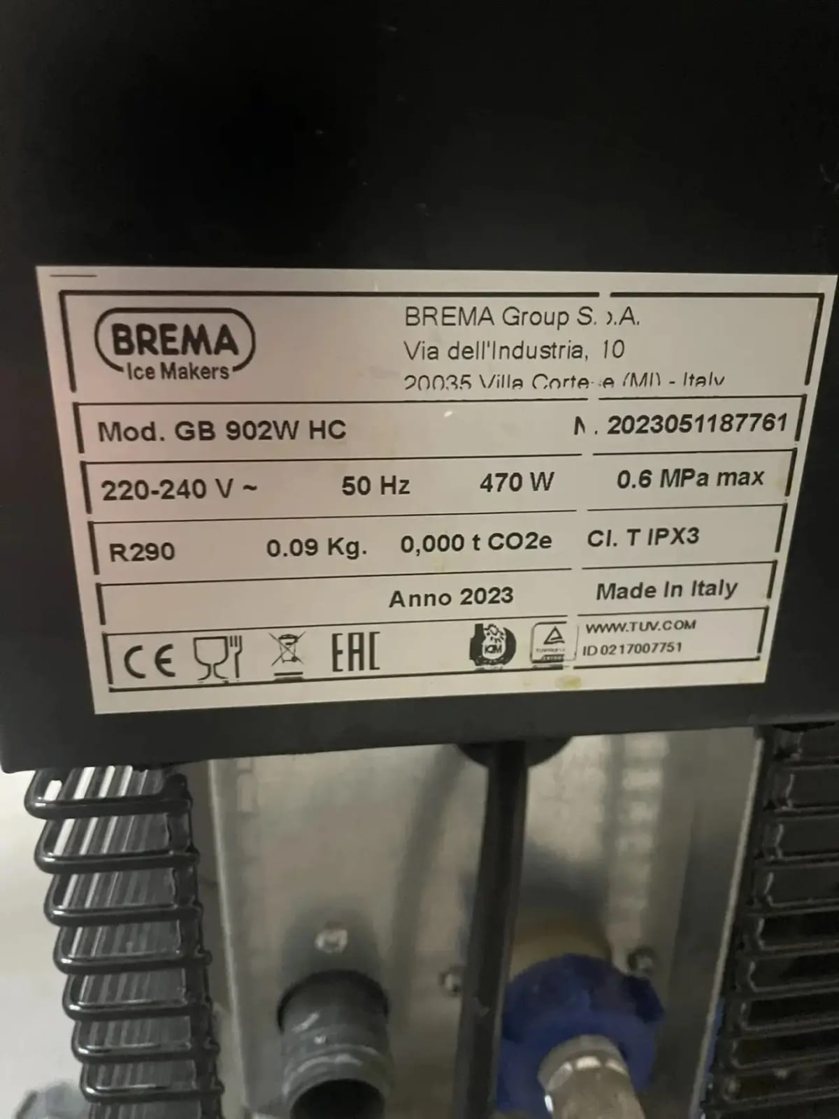 Льдогенератор Brema GB 902W HC — фото 9