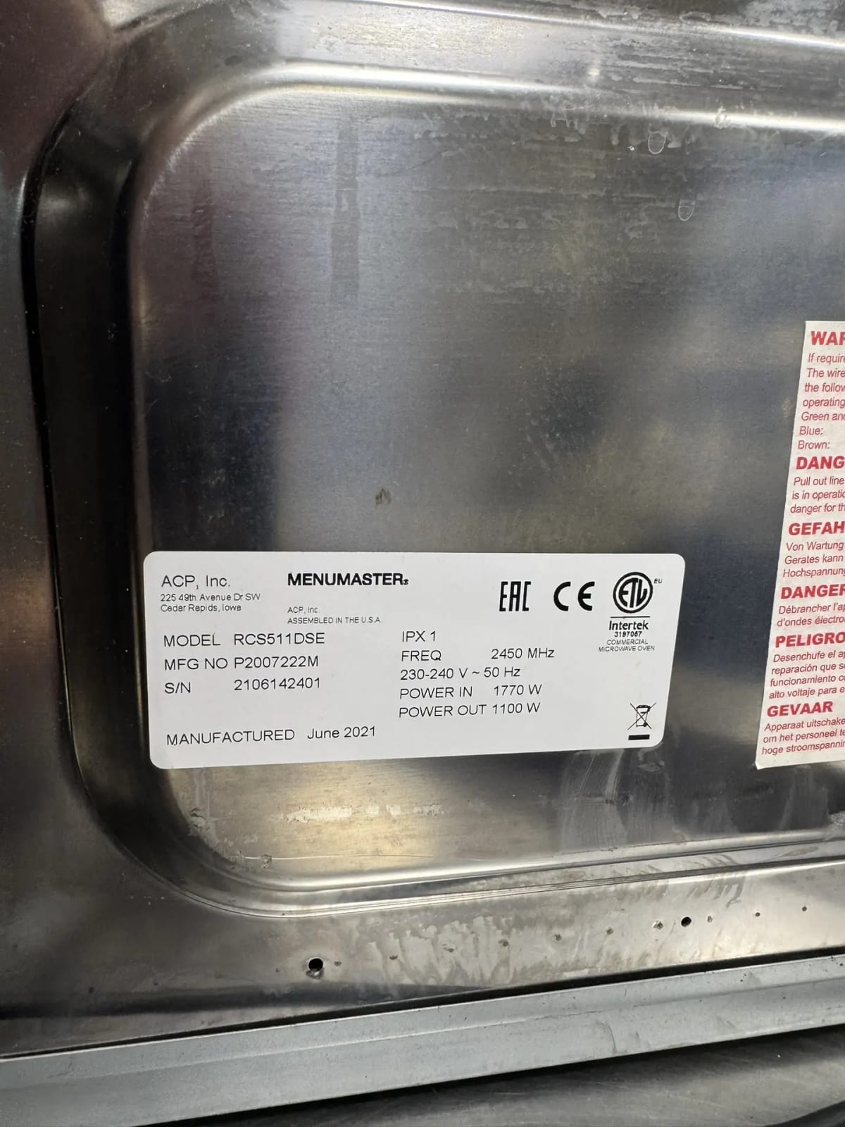 Микроволновая печь Menumaster RCS511DSE — фото 10