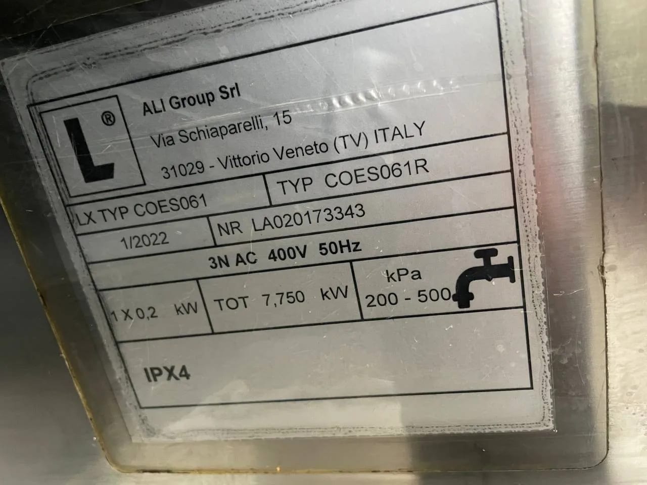 Пароконвектомат Lainox COES061R